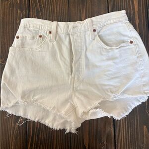 Classic White Denim Women Shorts